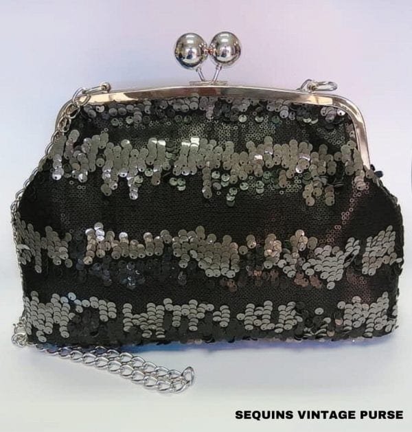 sequins vintage purse